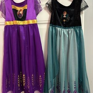 Set of FOUR Disney Princess play gowns (3t/4t)